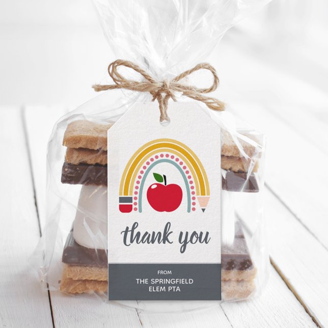 Etiquetas Para Regalos Profesor Gracias (Personalized teacher thank you gift tag)