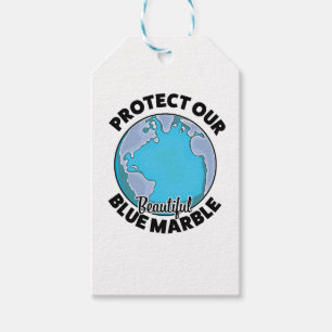 Etiquetas Para Regalos Protege Nuestro bello Mármol Azul