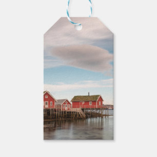 Etiquetas Para Regalos Pueblo Pesquero de Lofoten en Noruega