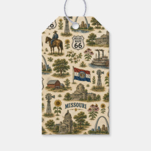 Etiquetas Para Regalos Puerta de regalos de la ruta 66 de Missouri