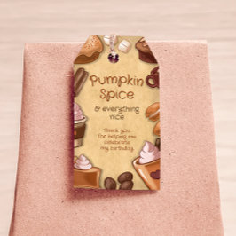 Etiquetas Para Regalos Pumpkin Spice Favor Tag Git Tag