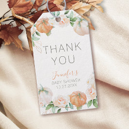 Etiquetas Para Regalos Pumpkin Watercolor Baby Shower Gracias A Favor