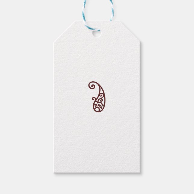 Etiquetas Para Regalos Punto rojo (Anverso)