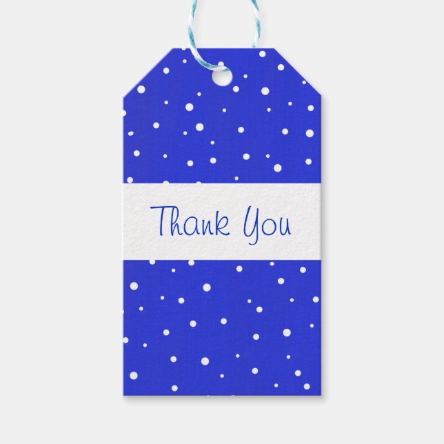 Etiquetas Para Regalos Puntos de nieve (Anverso)