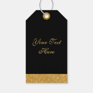 Etiquetas Para Regalos Purpurina de oro