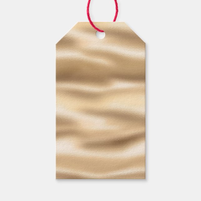 Etiquetas Para Regalos Purpurina Gold Glam (Anverso)