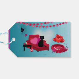 Etiquetas Para Regalos Purr Love - Cupido - Bolsa de regalo para gato