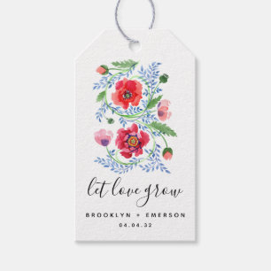 Etiquetas Para Regalos Que el amor crezca Boda Seed Packet Favor