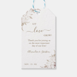 Etiquetas Para Regalos Que el amor crezca la boda floral favorezca las et