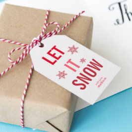 Etiquetas Para Regalos Que neven Navidades rojos