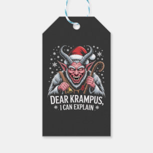 Etiquetas Para Regalos Querido Krampus, puedo explicar a los Navidades Sa