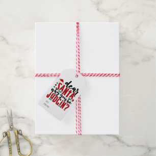 Etiquetas Para Regalos Querido Santa por qué estás juzgando Humor de