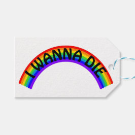 Etiquetas Para Regalos Quiero Morir - Arcoíris