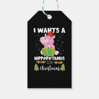 Etiquetas Para Regalos Quiero Un Hipopótamo Para Los Navidades