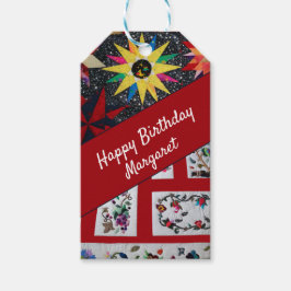 Etiquetas Para Regalos Quilters Feliz cumpleaños