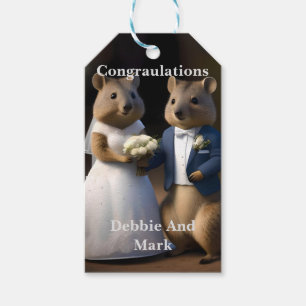 Etiquetas Para Regalos Quokka australiana cásate conmigo, Boda