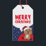 Etiquetas Para Regalos Quokka Christmas Snow Winter Animals Quokkas Gift<br><div class="desc">The Quokka for Christmas as a greeting card. Funny animals with gifts and snow for the holidays. Also funny for christmas in July. Quokkas are cute animals and perfect for Christmas.</div>