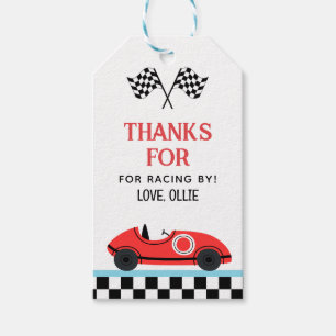 Etiquetas Para Regalos Race Red Car Gracias Por Racismo Por