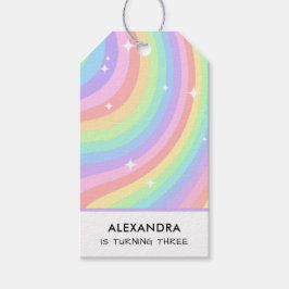 Etiquetas Para Regalos Rainbow 3rd Birthday Colorful Third