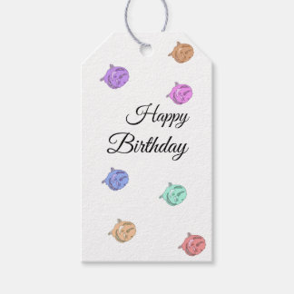Etiquetas Para Regalos Rainbow Roses Happy Birthday