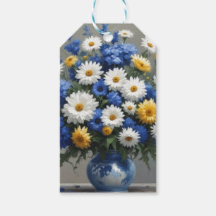 Etiquetas Para Regalos Ramo de Flores Acuarela Elegante