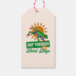 Etiquetas Para Regalos Rana divertida de la selva amazónica cita positiva