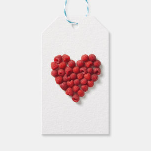 Etiquetas Para Regalos Raspberry Heart