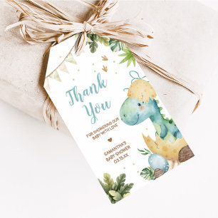 Etiquetas Para Regalos Rawr Dino Baby Shower Favor Tag