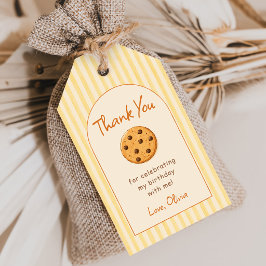 Etiquetas Para Regalos Rayas Amarillas Pastelito Hermoso Shower de Bebé 