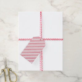 Etiquetas Para Regalos Rayas de bastón de caramelo de menta de Navidad