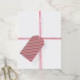 Etiquetas Para Regalos Rayas de Caramelo de Navidad