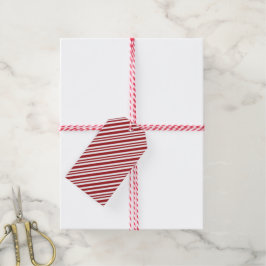 Etiquetas Para Regalos Rayas de Caramelo de Navidad