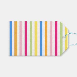 Etiquetas Para Regalos Rayas de colores