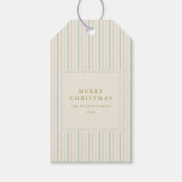 Etiquetas Para Regalos Rayas Grandmilenarias de Navidad