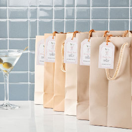 Etiquetas Para Regalos Rayas rosas Tini Una está en camino Gracias