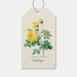 Etiquetas Para Regalos Raza amarilla vintage