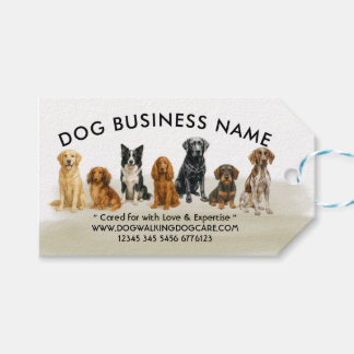 Etiquetas Para Regalos Razas de Perros Acuarela