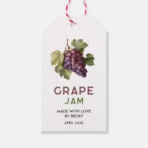Etiquetas Para Regalos Receta casera de mermelada de uva con uvas