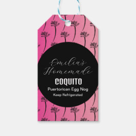Etiquetas Para Regalos Receta de Coquito Bebida Coco Nogal de Huevo Palma