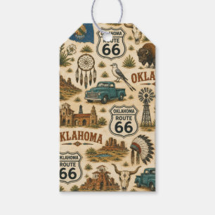 Etiquetas Para Regalos Recopilación de regalos de la ruta 66 de Oklahoma