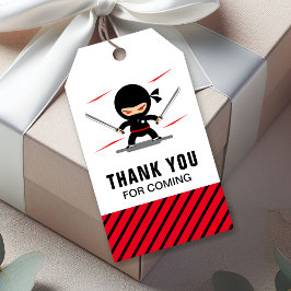 Etiquetas Para Regalos Recuerdo de cumpleaños para niños de Cute Ninja Wa