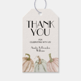 Etiquetas Para Regalos Recuerdo para Baby Shower de Calabazas sin Género