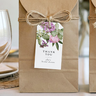 Etiquetas Para Regalos Recuerdo para Baby Shower de Jardín de Flores