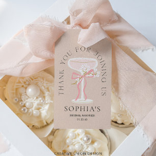 Etiquetas Para Regalos Recuerdos de Desayuno Tardío y Champán Burbujeante