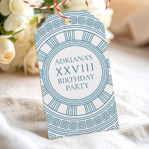 Etiquetas Para Regalos Recuerdos de fiesta con temática griega con patron