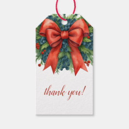 Etiquetas Para Regalos Red Bow Christmas Baby Shower