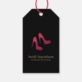 Etiquetas Para Regalos Red Purpurina Heels Boutique Fashion Black