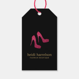 Etiquetas Para Regalos Red Purpurina Heels Boutique Fashion Black