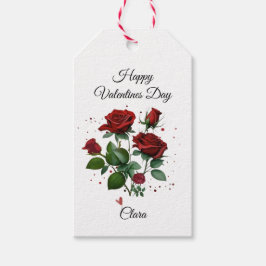 Etiquetas Para Regalos Red Roses Valentine's Day