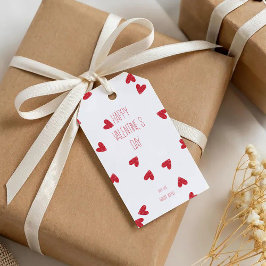 Etiquetas Para Regalos Red Scribble Hearts – Moder Happy Valentine’s Day